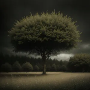 Nighttime Majesty: Illuminated Cabbage Tree in Night Sky