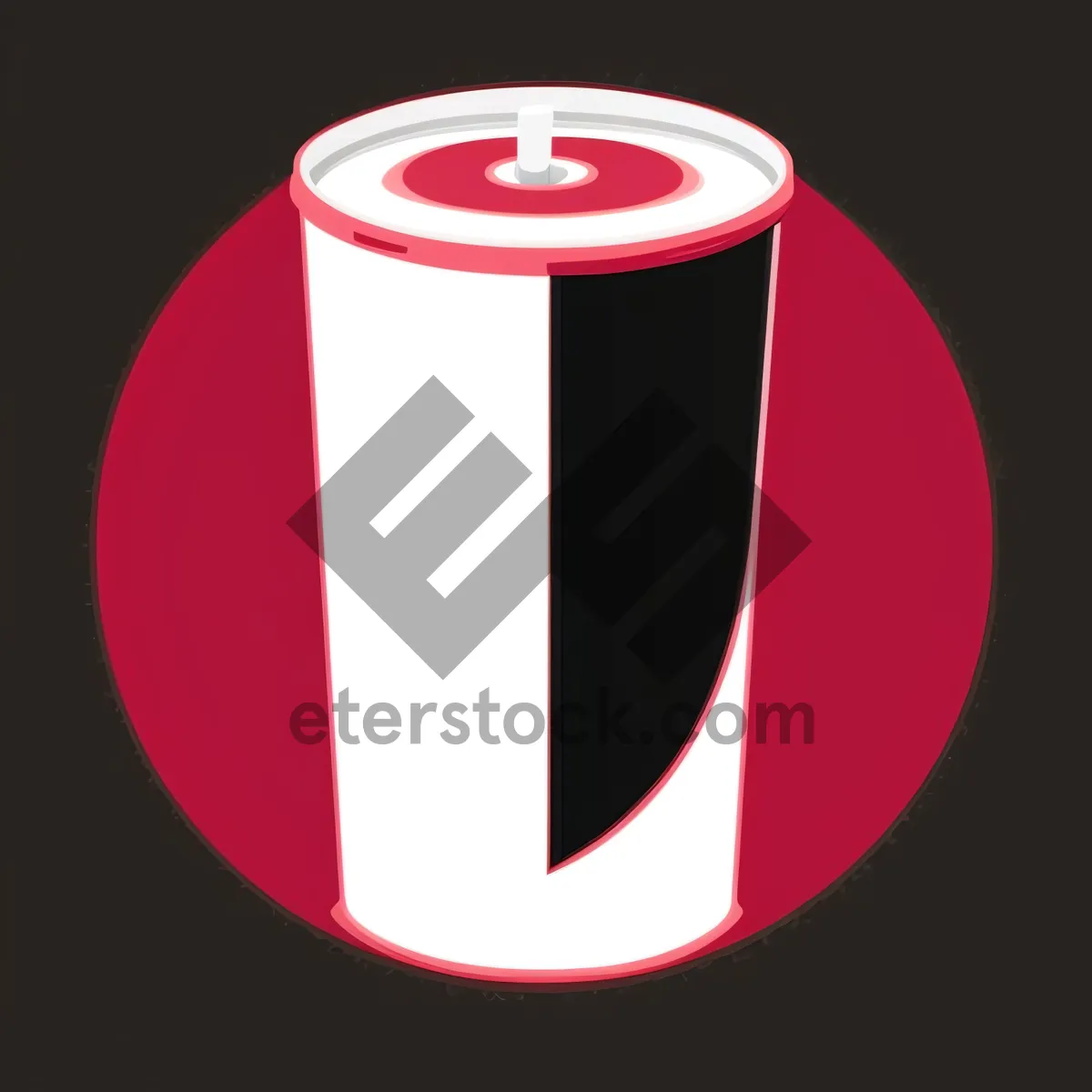 Picture of Glossy Circle Button Set with Heart Symbol