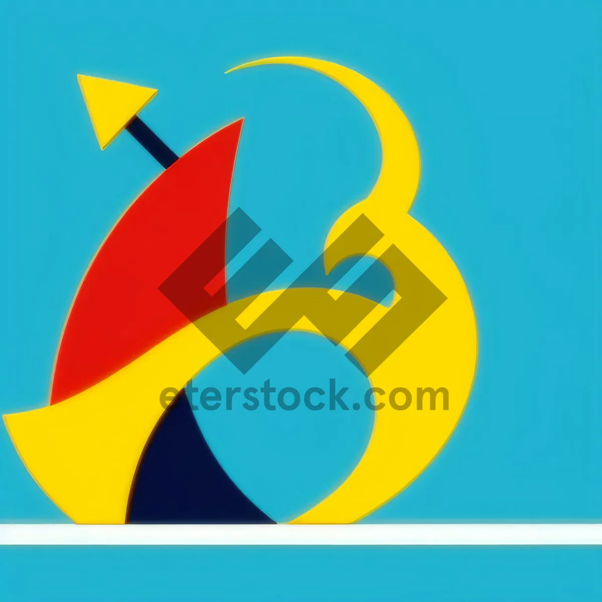 Picture of Sleek Graphic Symbol - Modern Art Design Icon