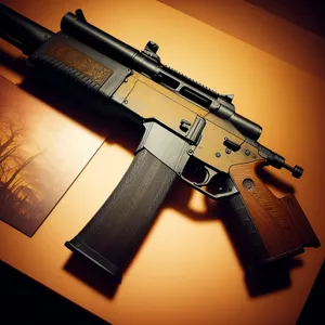 Deadly Arsenal: A Powerful Automatic Assault Rifle