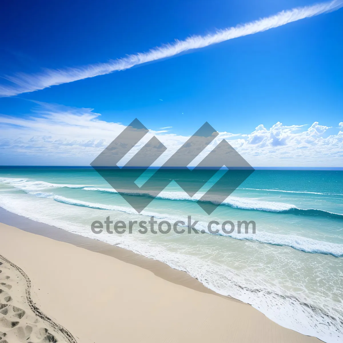 Picture of Paradise Coast: Serene Waves on Sunny Beach