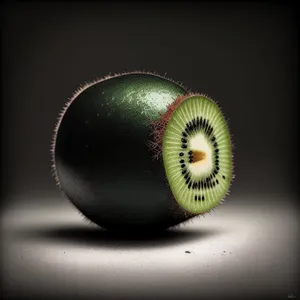 Juicy Kiwi Slice: Fresh and Healthy Tropical Fruit