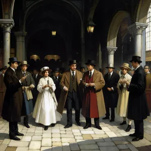 Groom in Church Vestment Covering Clothes Student'Clothing