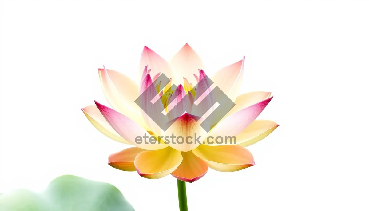 Picture of Bright Pink Lotus Blossom in Full Bloom
