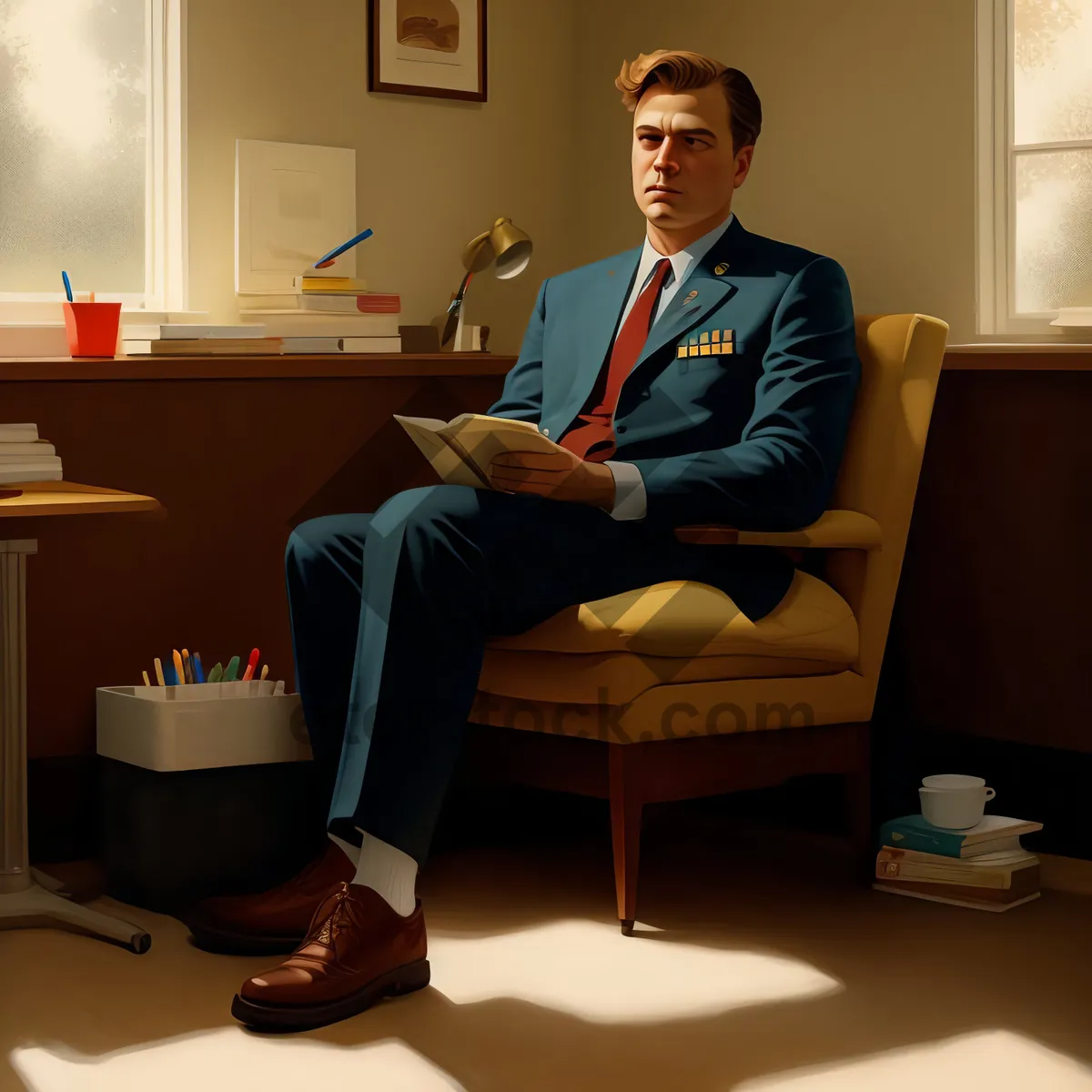 Picture of Corporate team meeting in a modern office setting.