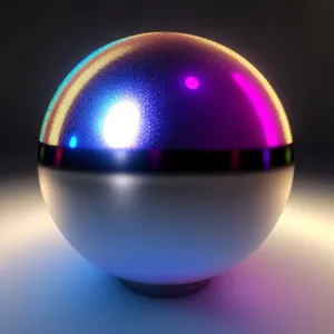 3D Glass Earth Ball with Reflection