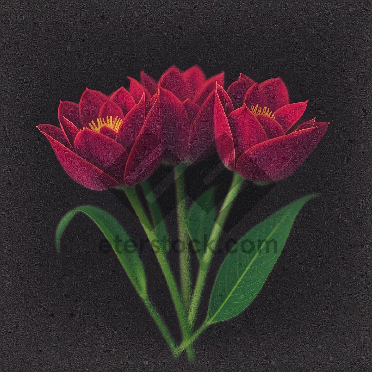 Picture of Blooming Pink Tulip Bouquet - Fresh Floral Gift