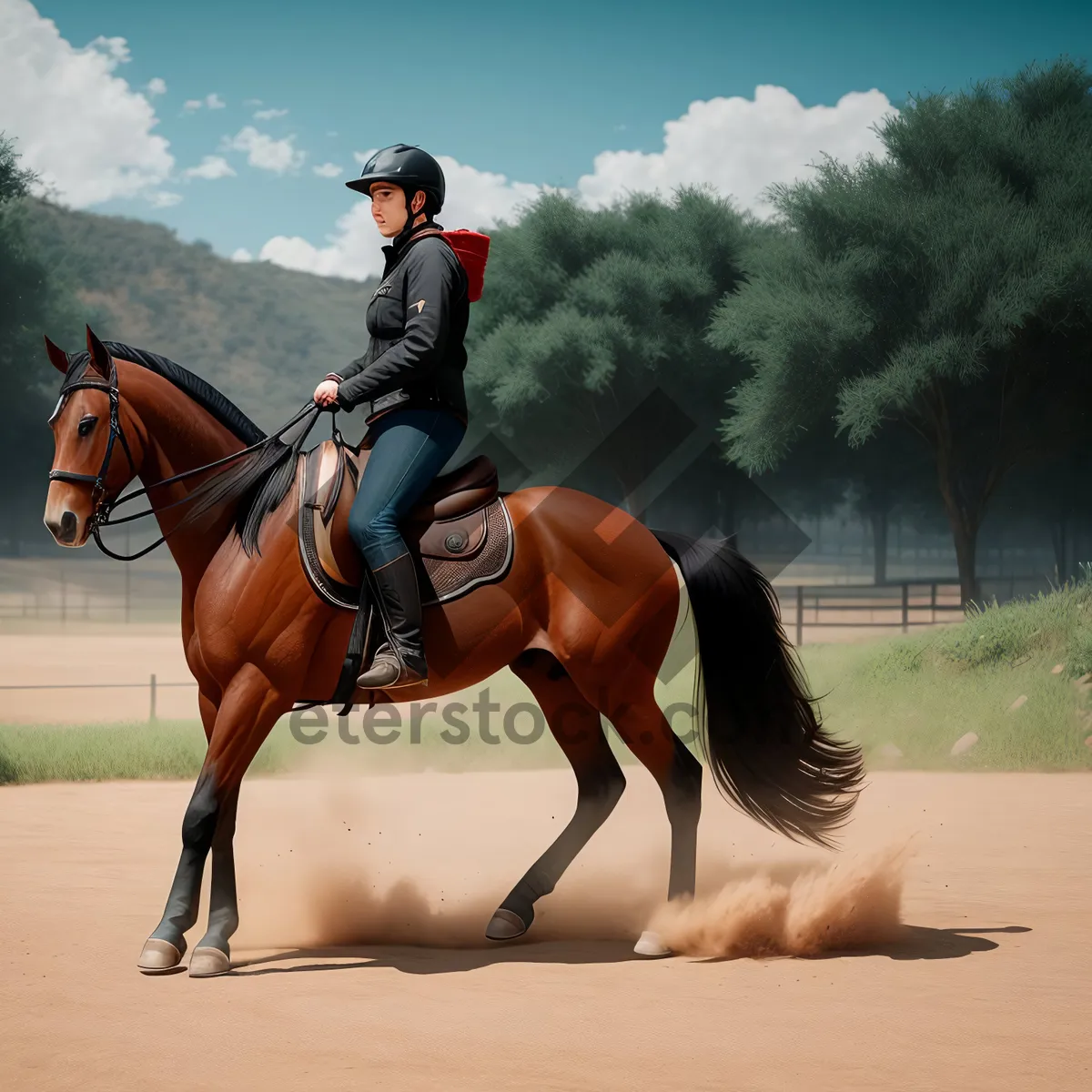 Picture of Stallion Saddle: Harnessing the Speed of Thoroughbred Sport