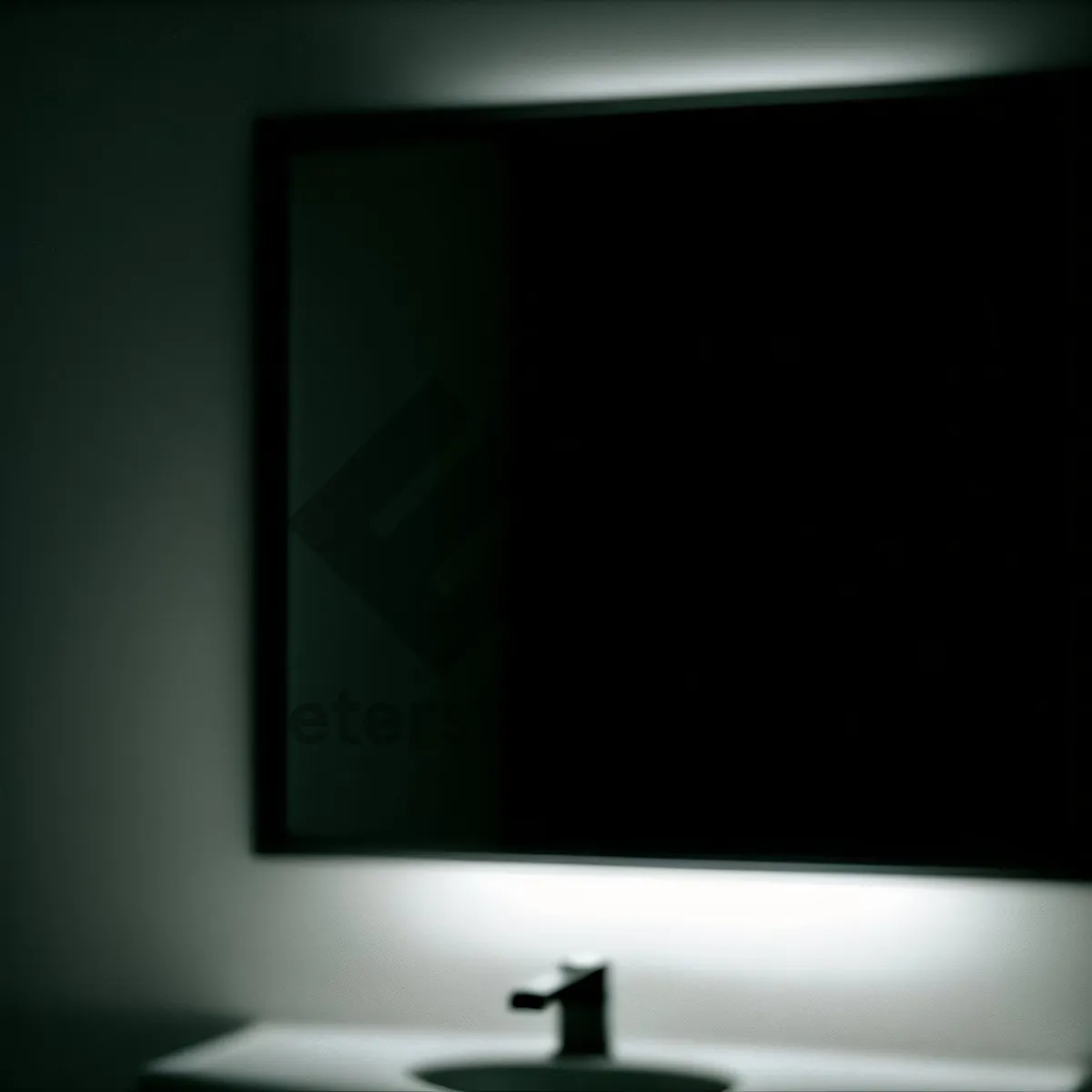 Picture of High-Tech Flat Screen Monitor for Multimedia Entertainment.