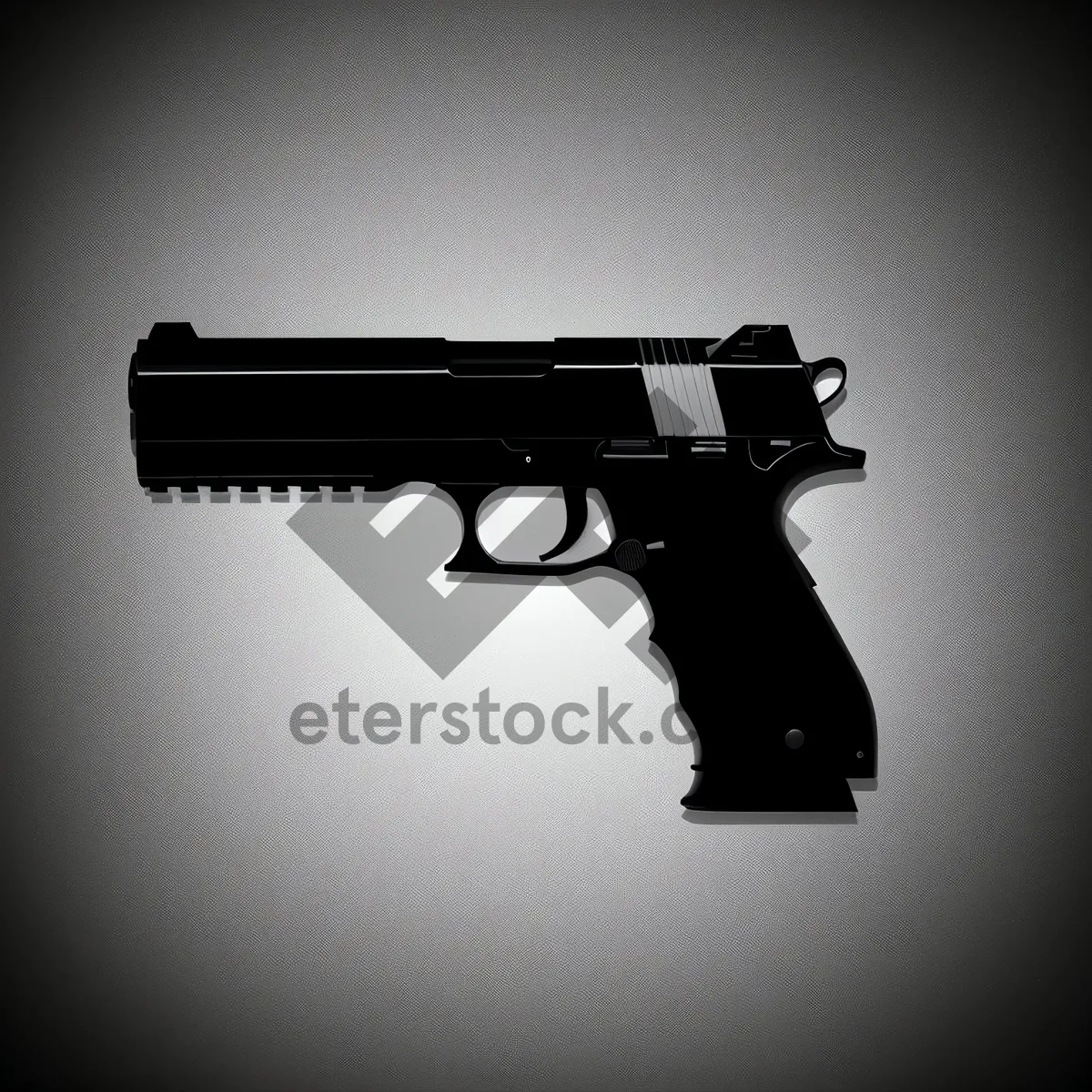 Picture of Metal Pistol - Crime Scene Handgun for Security