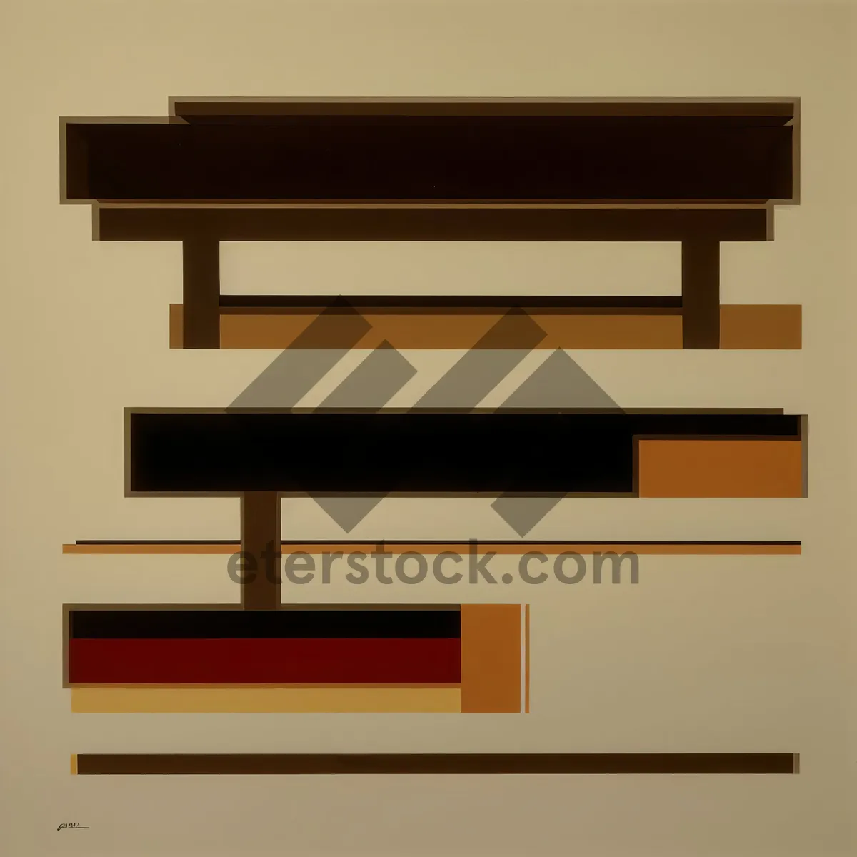 Picture of Stacked Books on Library Shelf