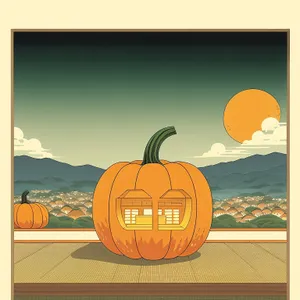 Spooky Jack-o'-Lantern Candle for Autumn Celebration