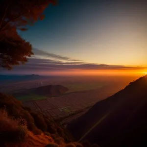 Golden Horizon: Majestic Sunset Over Grand Canyon