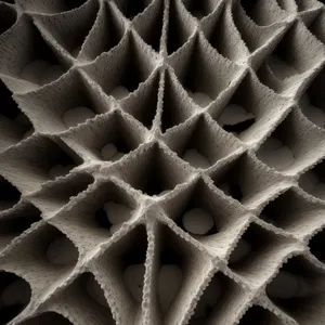 Honeycomb Framework: Intricate Metal Mesh Design