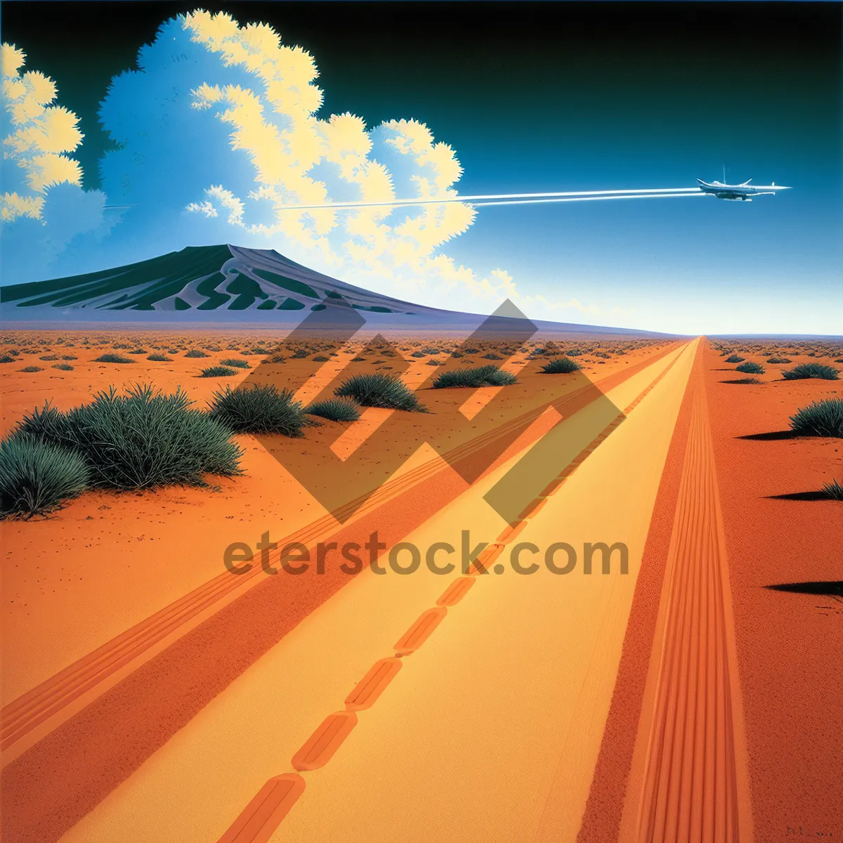 Picture of Sunset Over Desert Dunes: A Majestic Landscape