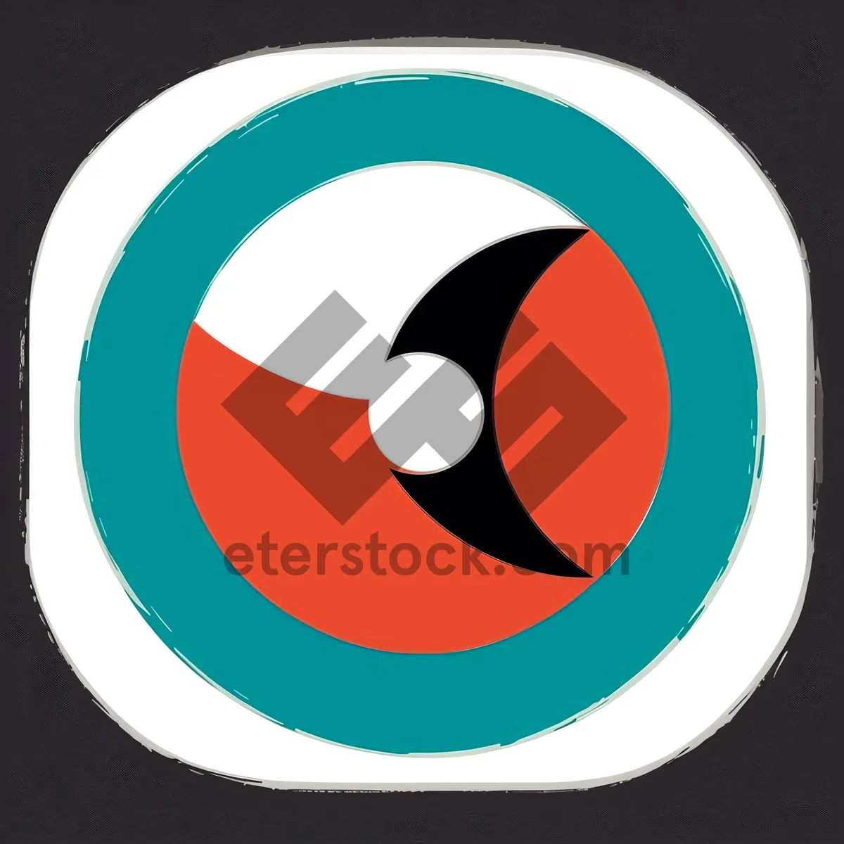 Picture of Glossy Reflective Black Web Button Icon