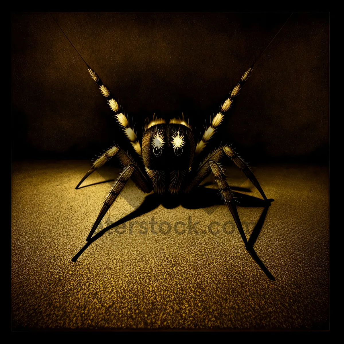 Picture of Invertebrate predator with black wings: Wolf Spider