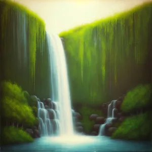 Waterfall Brush: Applicator for Painting with Flowing River Inspiration