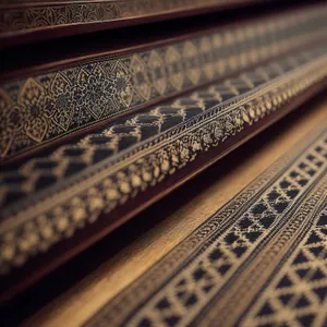 Arabesque-inspired antique architecture: textured harpsichord art