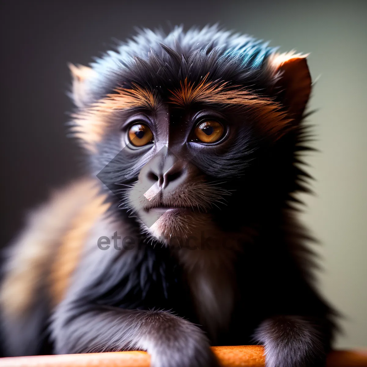 Picture of Playful Primate with Piercing Eyes