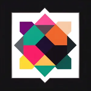 Colorful Geometric Mosaic: Modern Artful Wallpaper Design
