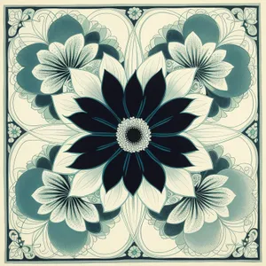 Floral Pattern: Vintage Decorative Flower Wallpaper