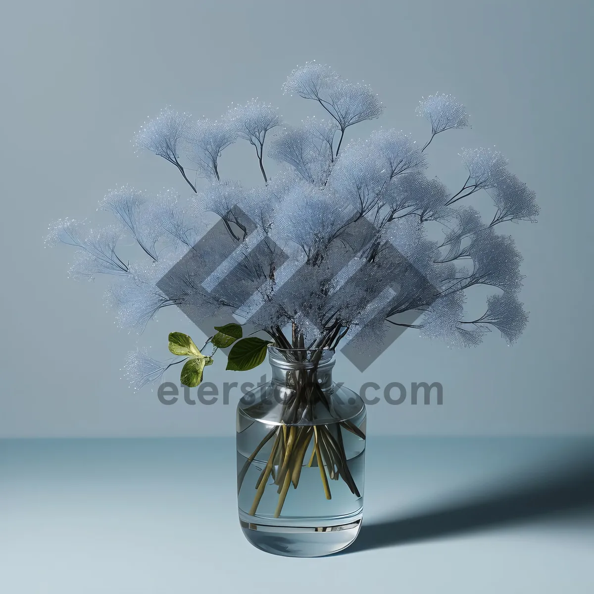 Picture of Cow parsley and flowers in vase