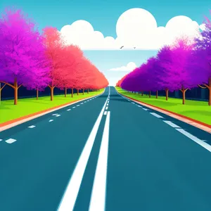 Vibrant Summer Countryside Landscape