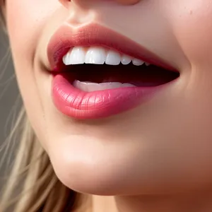 Flawless Beauty: Sensual Lips and Attractive Smile