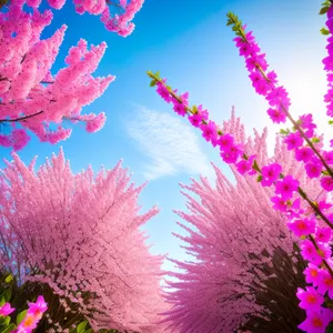 Pink Light: Vivid Fractal Flower Burst in Digital Hue