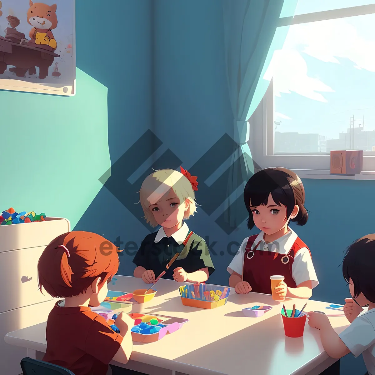 Picture of Successful Business Team Meeting in Office