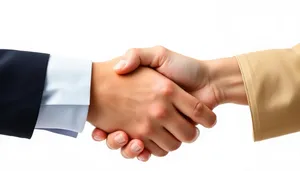 Healthy closeup of person's clean hand and fingernail