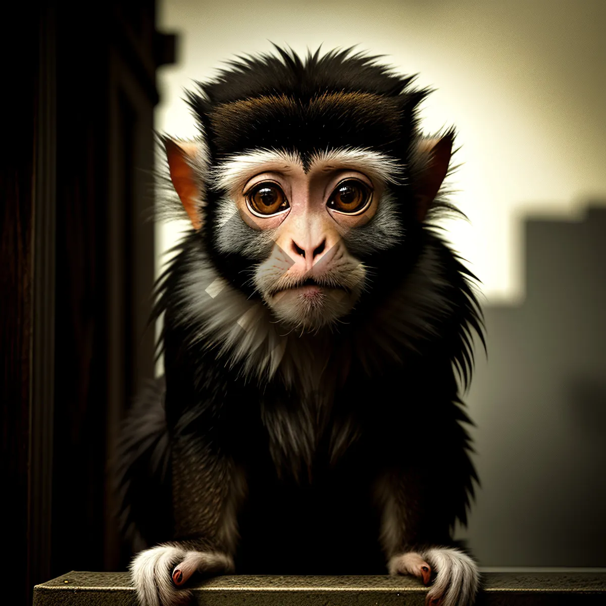 Picture of Cute Black Monkey with Piercing Eyes