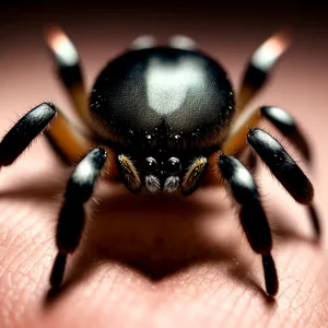 Creepy Crawlers: A Close-Up of a Poisonous Black Spider