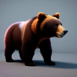 Adorable Brown Bear Cub in Natural Habitat