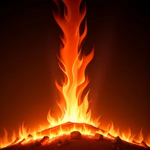 Fiery Blaze: Captivating Dance of Heat and Flame