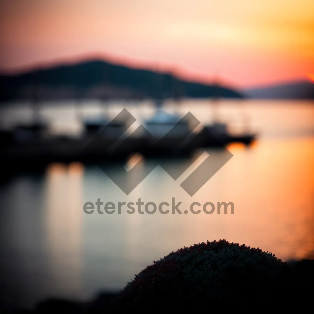 Picture of Golden Horizon: Serene Summer Sunset Over Ocean