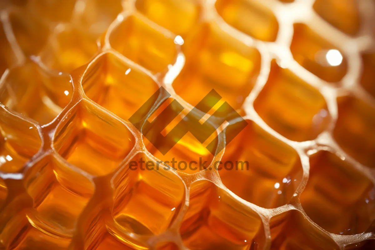 Picture of Abstract Honeycomb Structure Wallpaper