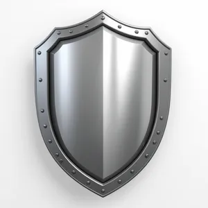 Metal Shield Icon Design Element