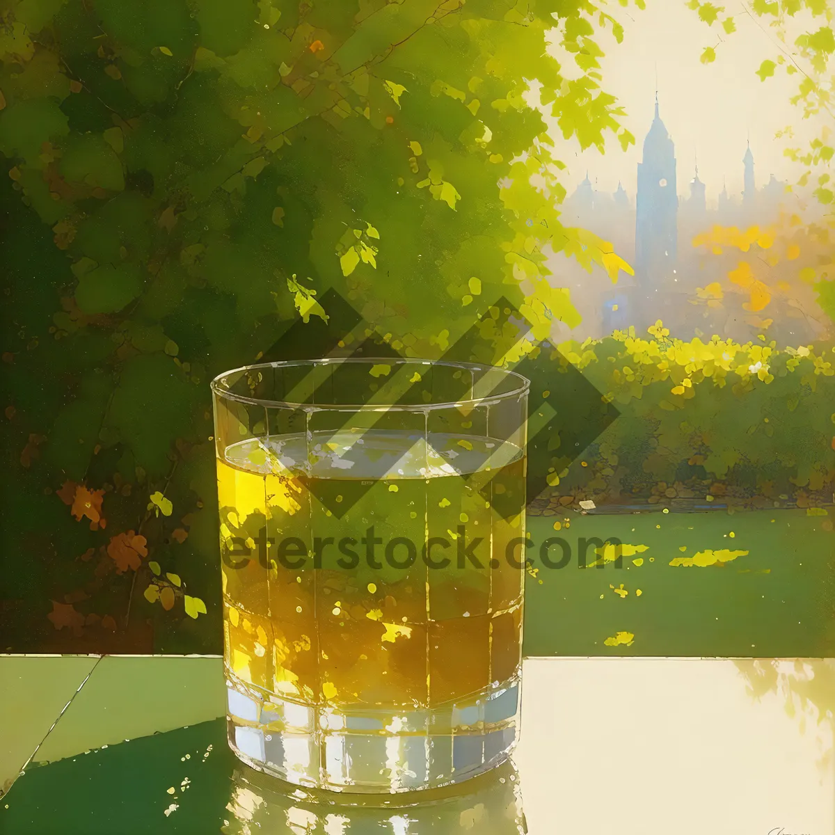 Picture of Foamy Mug of Golden Beer