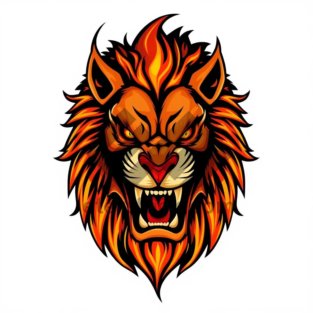 Picture of Cartoon graphic symbol icon design: heraldry art symbol icon
