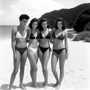 Bikini Beauty on Sandy Beach