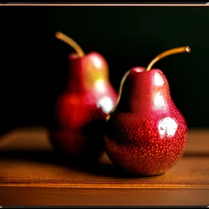 Fresh and Juicy Pear in a Healthy Pitcher