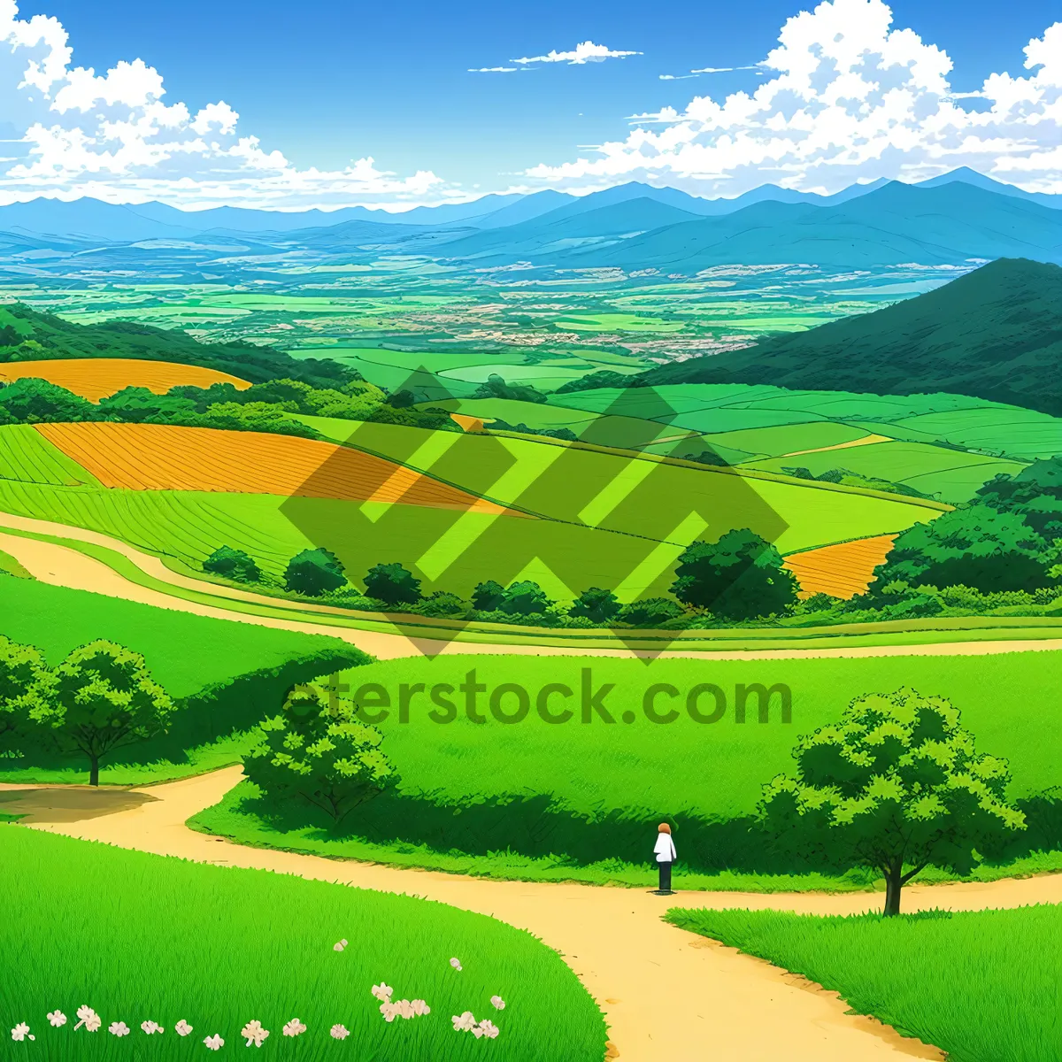 Picture of Serene Golf Course in Beautiful Countryside