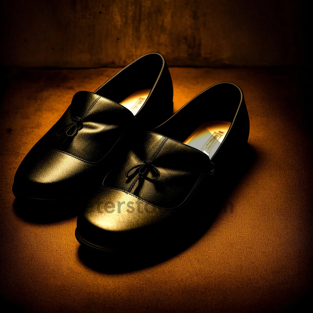 Picture of Stylish Black Leather Loafer Shoe