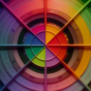 Dynamic Fractal Roulette Wheel Design - Colorful and Futuristic