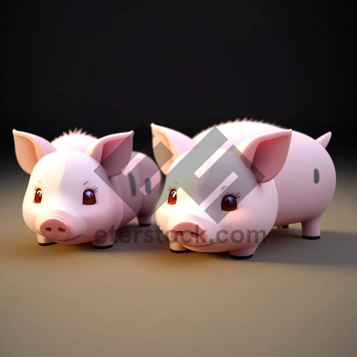 Picture of Pink Ceramic Piggy Bank for Saving Money