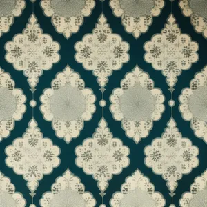 Elegant vintage floral wallpaper pattern with ornate silhouette.