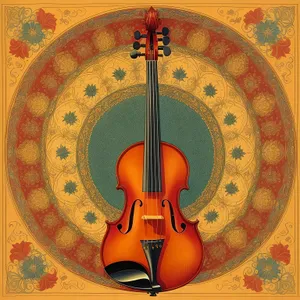 Melodic Strings: Classical Violin Music Instrument