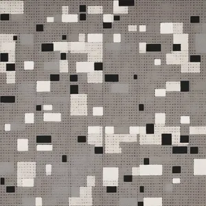 Black graphic design square tile pattern backdrop.